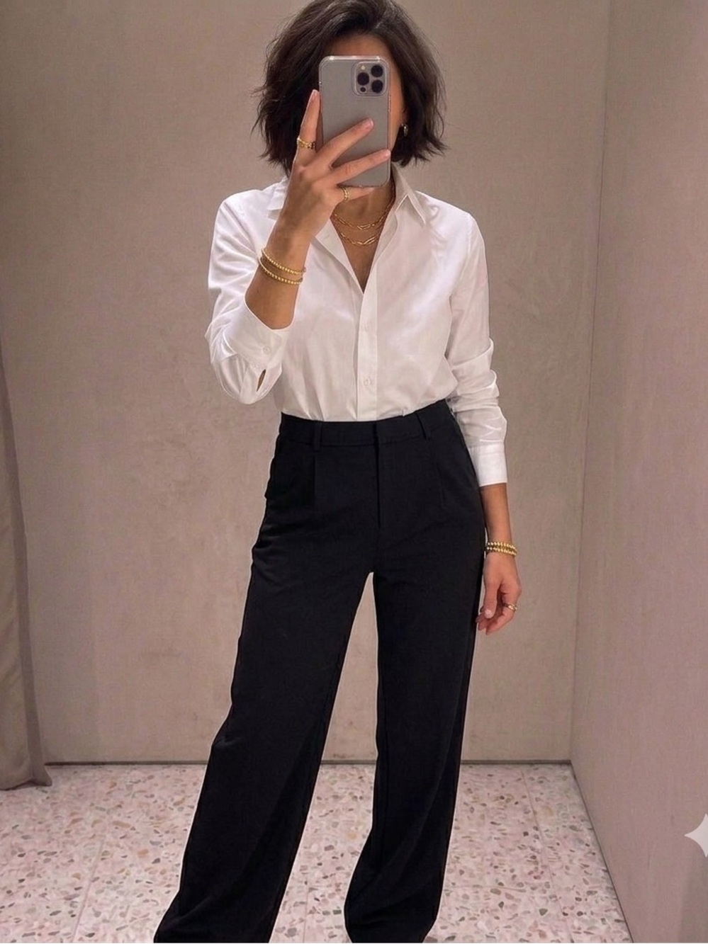 Black Stretch Performance Tailored Pants